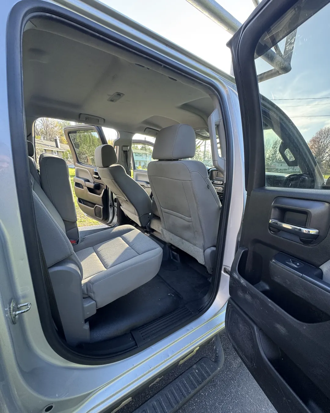 2017 GMC Sierra rear cabin after interior detailing