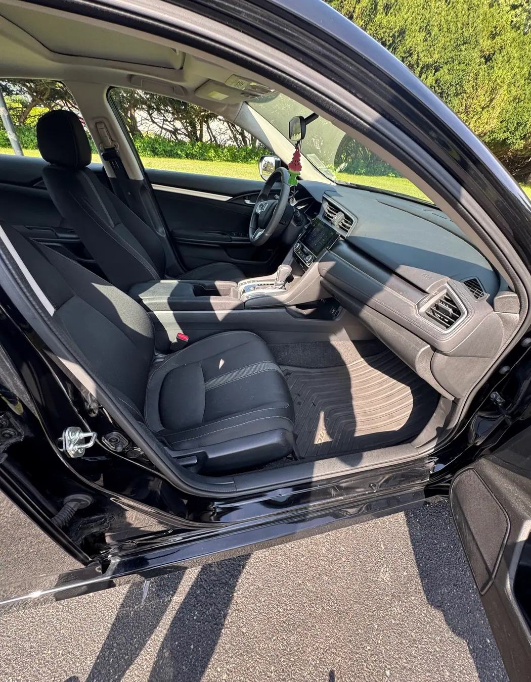 Honda Civic front cabin after an interior detail